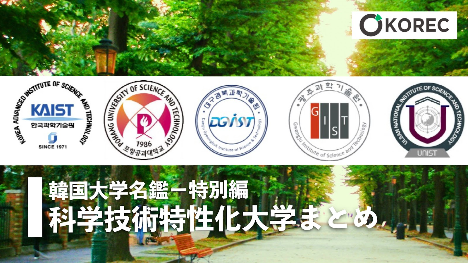 科学技術特性化大学まとめ - 韓国人採用ナビ