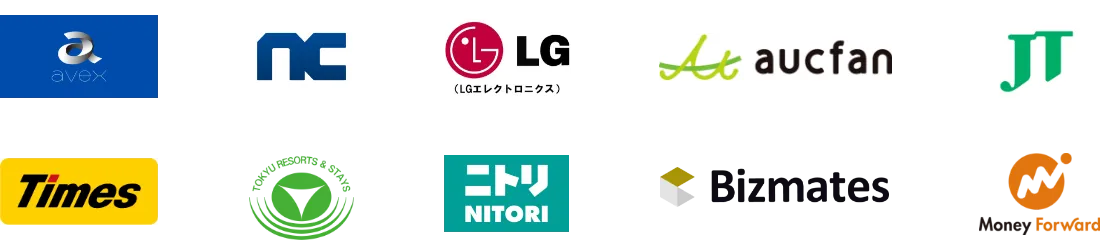 tokyu resorts & stays co. ltd　LG Electronics Inc.　Avex Inc.　Nitori Holdings Co., Ltd.　TIMES